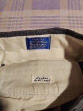 Pendleton Country Traditionals 100 Wool Gray Dress Trousers Pants Vtg Talon