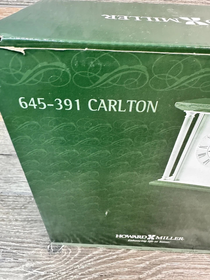 Howard Miller Carlton Table Clock 645391 Elegant Rosewood Quartz Timepiece - Image 2 of 4