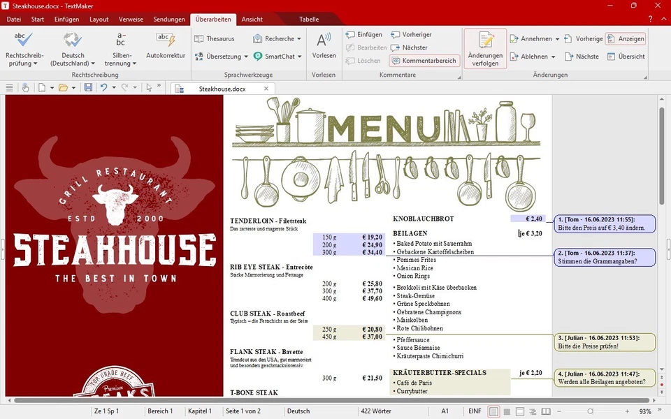 Softmaker Office 2024 - Home & Business - Lizenz für 5 PCs - PC Download Version - Bild 3 von 4