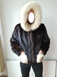 white fur bomber jacket