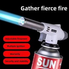 Camping Baking Barbecue Gas Torch Butane Flame Gun Metal Welding Lighter Heating