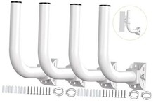 Universal Point to Point Wireless Bridge Pole Mount Bracket, J Pole 4 Pack