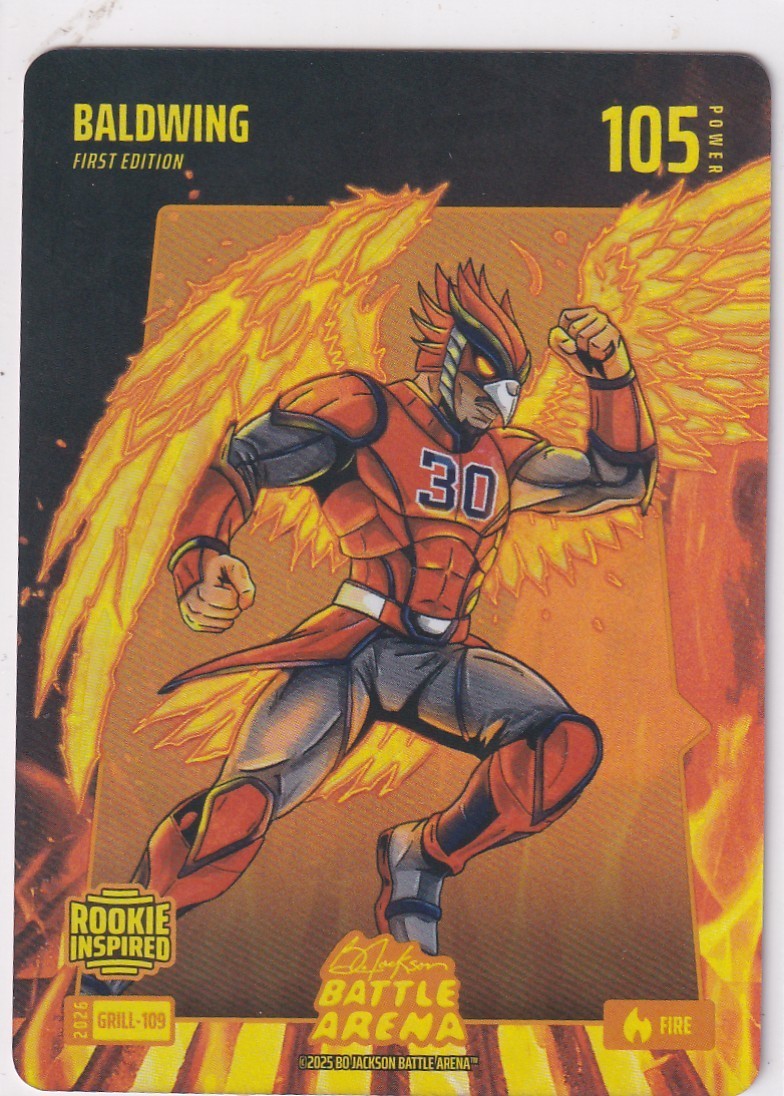 2025 Bo Jackson Battle Arena Baldwing Foil Fire Grill-109 PWE