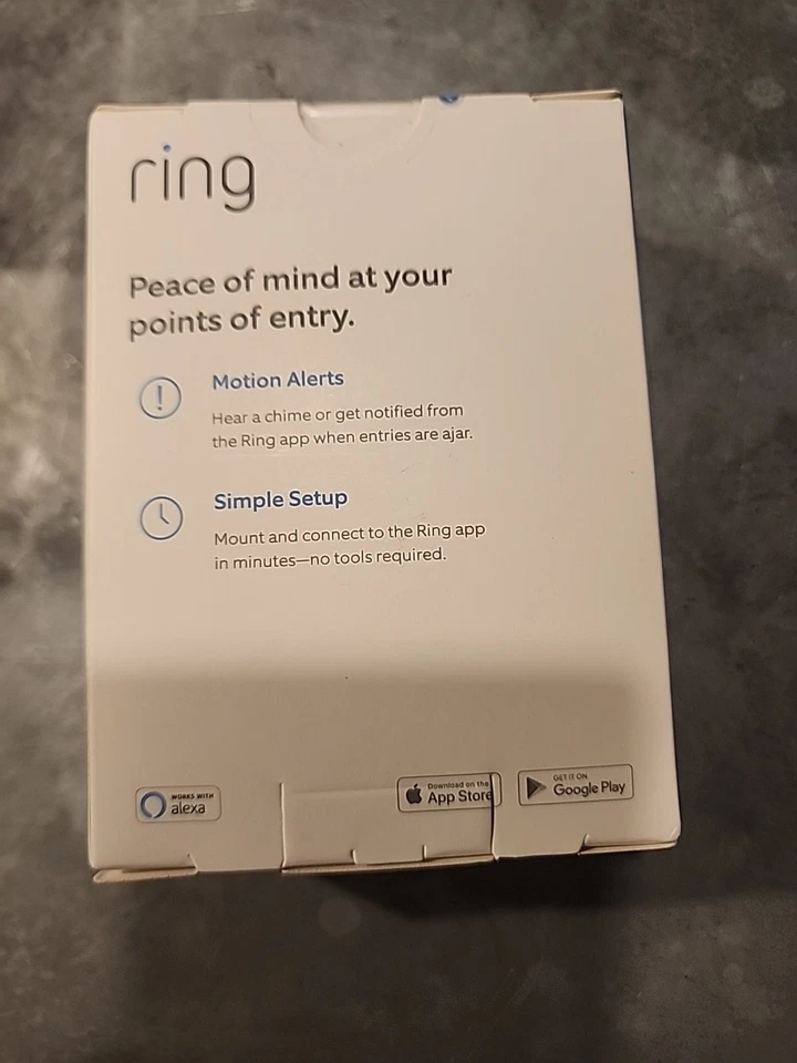 Ring Alarm Wireless Contact Sensor - 2nd Gen / White / 2 Pack / NEW  - Image 2 of 3