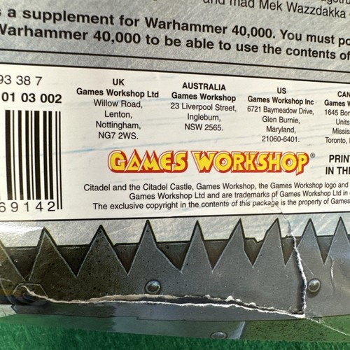 WARHAMMER 40K ORKS CODEX 3rd ED ARMY RULE BOOK RULEBOOK GAMES WORKSHOP BOOKS 🟡 - Picture 4 of 9