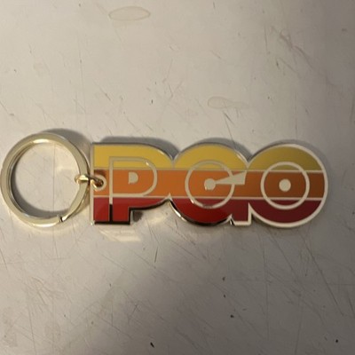 PCO Letter Design Retro Keychain Multicolor Plastic Metal
