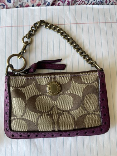 COACH Soho Accessories Coin Pouch Signature Signature… - Gem