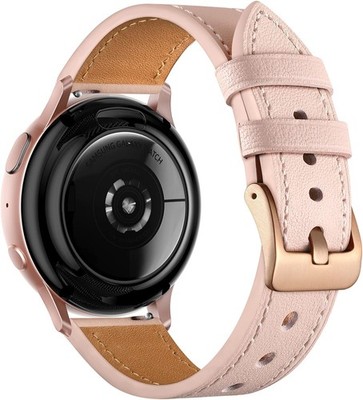 Leather Strap Compatible with Samsung Galaxy Watch 7 40mm 44mm, Pink