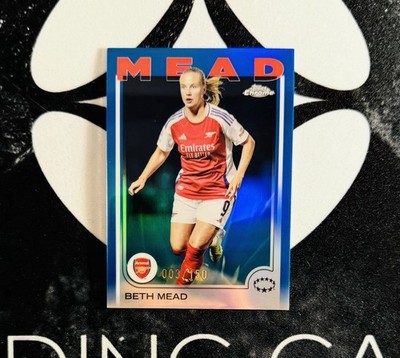 2024-25 Topps Chrome Women s UCL - Beth Mead Blue /150 - Arsenal