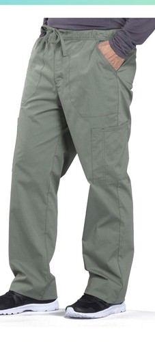 Scrubs Cherokee Workwear Herren Cargo Hose 140S oliv Größe Large kurz - Bild 2 von 6
