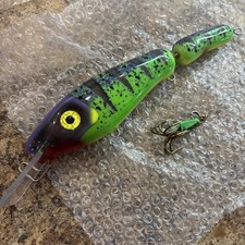 13” Custom Musky Candies Lure Jointed Crankbait Twitch Crank Muskie “Wish Hulk”