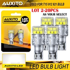 2-20PC LED Backup Reverse Light Bulbs 921 912 T15 Super Bright Canbus BRS AUXITO