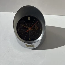 Vintage Jefferson 500 Electric Clock Tested Works Made in USA Space Age