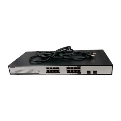 D-Link Web Smart Switch DGS-1216T 16-port Gigabyte 2 Combo SFP Ports Power Cord