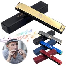 24 Holes Portable Harmonica Professional Standard Harmonica Lightweight Harmonic