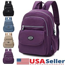 Waterproof Mini Backpack Women Purse Nylon Shoulder Rucksack Small Travel Bag