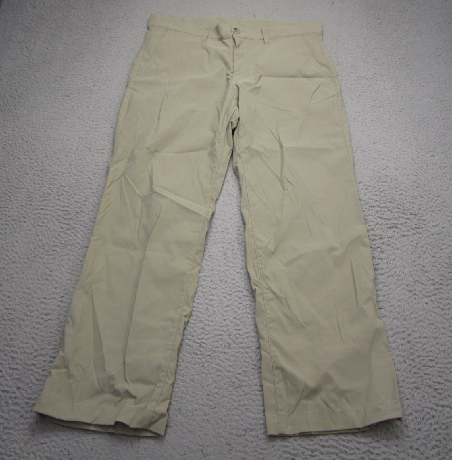 Eddie Bauer Pants Men 35x30 Brown Travex Horizon Cargo Utility Hiking Travel