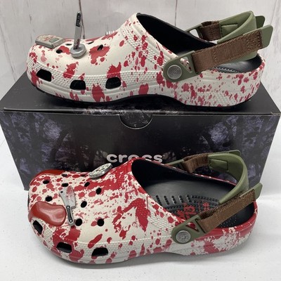 Crocs Friday‎ the 13th Classic Clogs 212073-90H Red White Green Men\'s Size 9 Crocs Classic Clog Friday The 13th Men main image 2