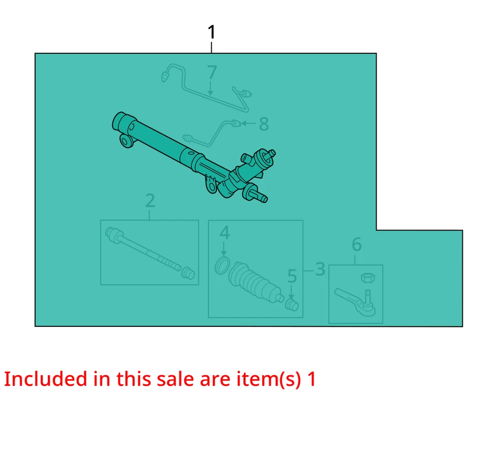 Saturn VUE 2008 barra de engranajes de dirección y piñón OEM 135 k millas - LKQ396171497 Foto 4 de 4