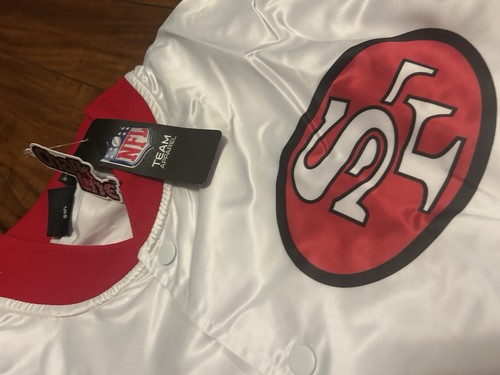 San Francisco 49ers Jacket L Chalk Line Fanimation AOP NFL Football - Picture 3 of 8