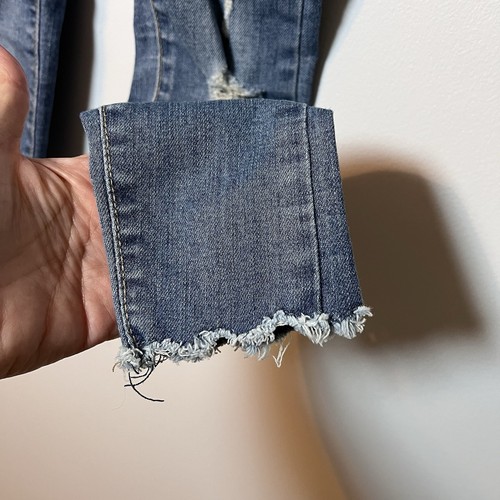 Levi’s 720 High Rise Super Skinny Jeans 6X (6-7 yrs) Med Wash Distressed Denim - Picture 3 of 8