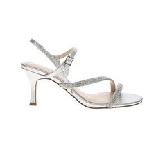 Nina Women's Silver Lizelle Almond Toe Dress Sandals 6.5 M