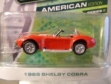 1965 SHELBY COBRA           2011 GREENLIGHT MOTOR WORLD AMERICAN EDITION   1:64