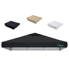 Acepic 10x10 Canopy Replacement Top, Ez Up Tent Top Cover with Black