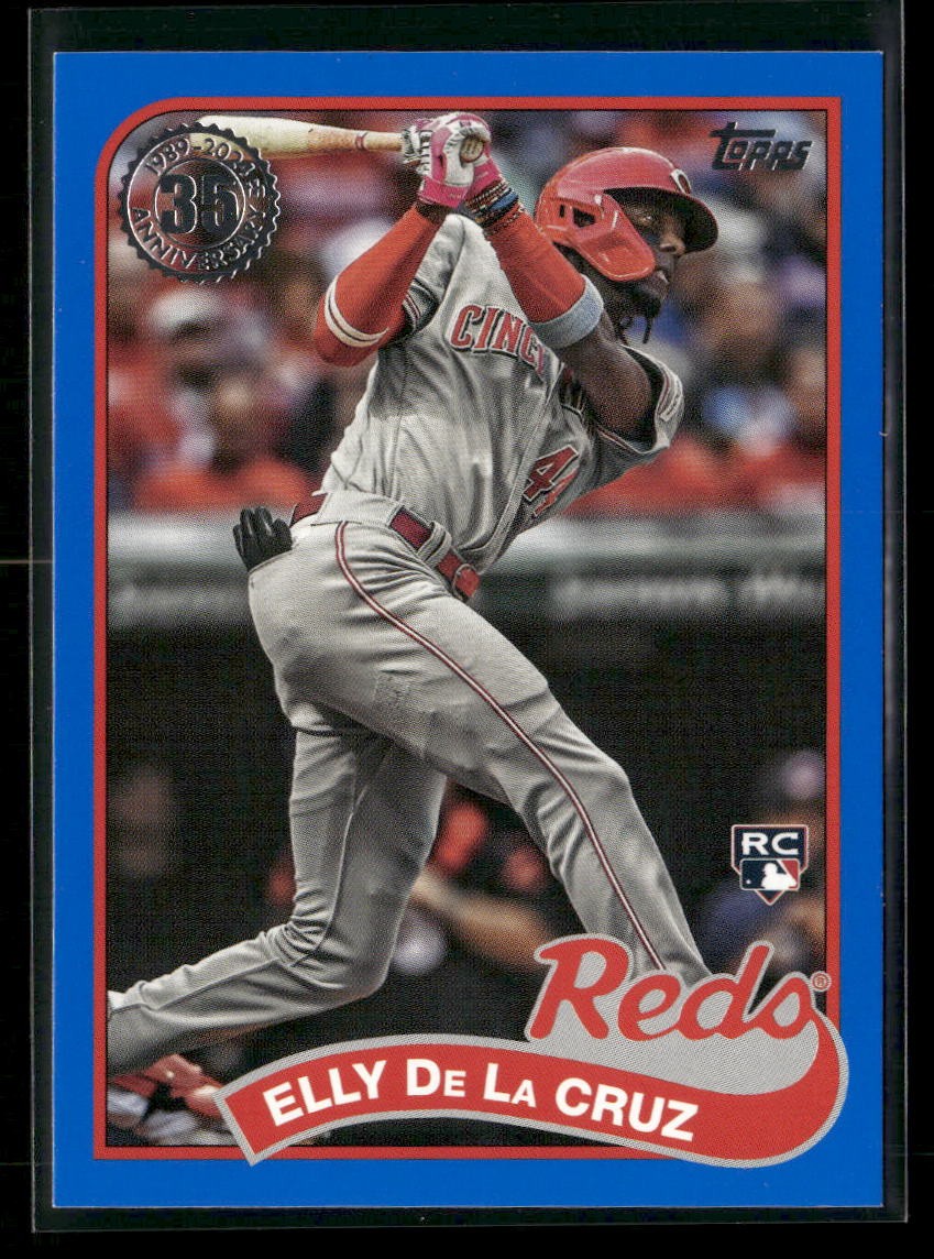 2024 Topps Series 2 1989 Anniversary BLUE - ELLY DE LA CRUZ RC #89B2-34 Reds