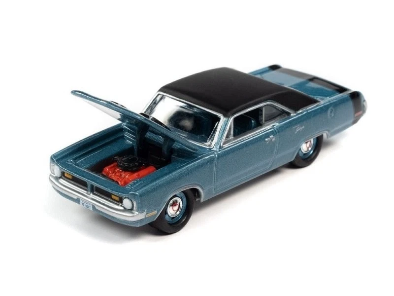 DODGE Dart Swinger 340 - 1970 - lightbluemetallic - Johnny Lightning 1:64 - Immagine 4 di 4