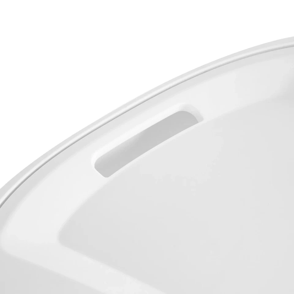 Cesta con ruedas Sterilite Ultra™ de plástico para adultos, blanca Foto 2 de 4