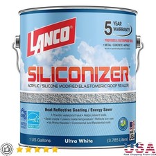 Elastomeric Roof Sealer Waterproof Coating Metal Concrete Roofs Outdoor New