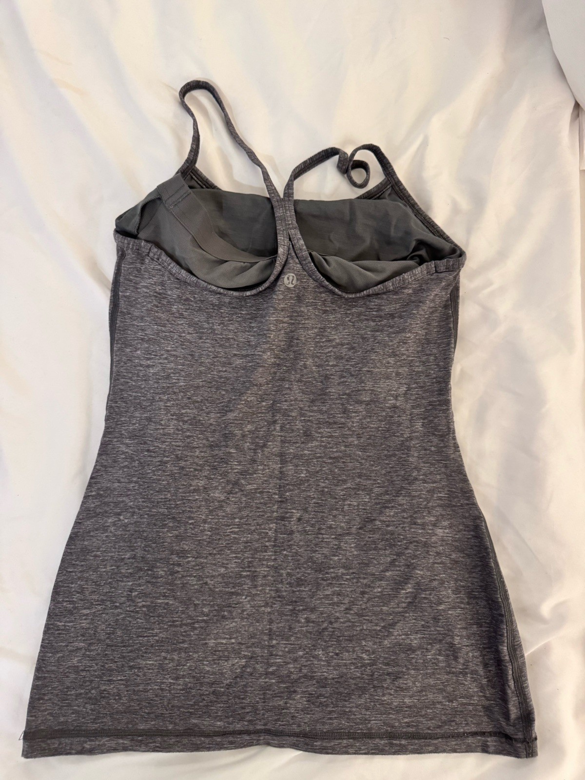Gray Jersey Strapless Sleeveless Basic Tank Top C… - image 2