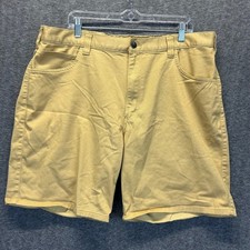 Carhartt Mens Relaxed Fit Canvas Shorts Yellow Khaki Size 40 BS6280-M 106280