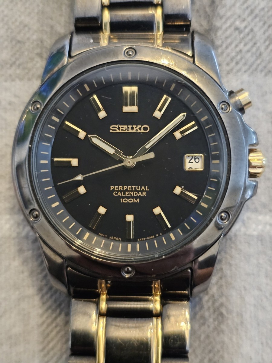 Seiko Snq010 Seiko Men's Perpetual Calendar Watch Seiko Men's