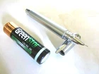 Rare Flexible Silvery Metallic Mini Fountain Pen
