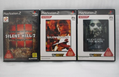 PS2 Silent Hill 2, 3, 4, 3games Japan import Horror Konami PlayStation2