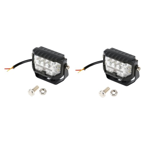 2x 3" Side Shooter LED Work Lights Offroad Driving White/Amber For Car SUV Truck - Picture 3 of 8