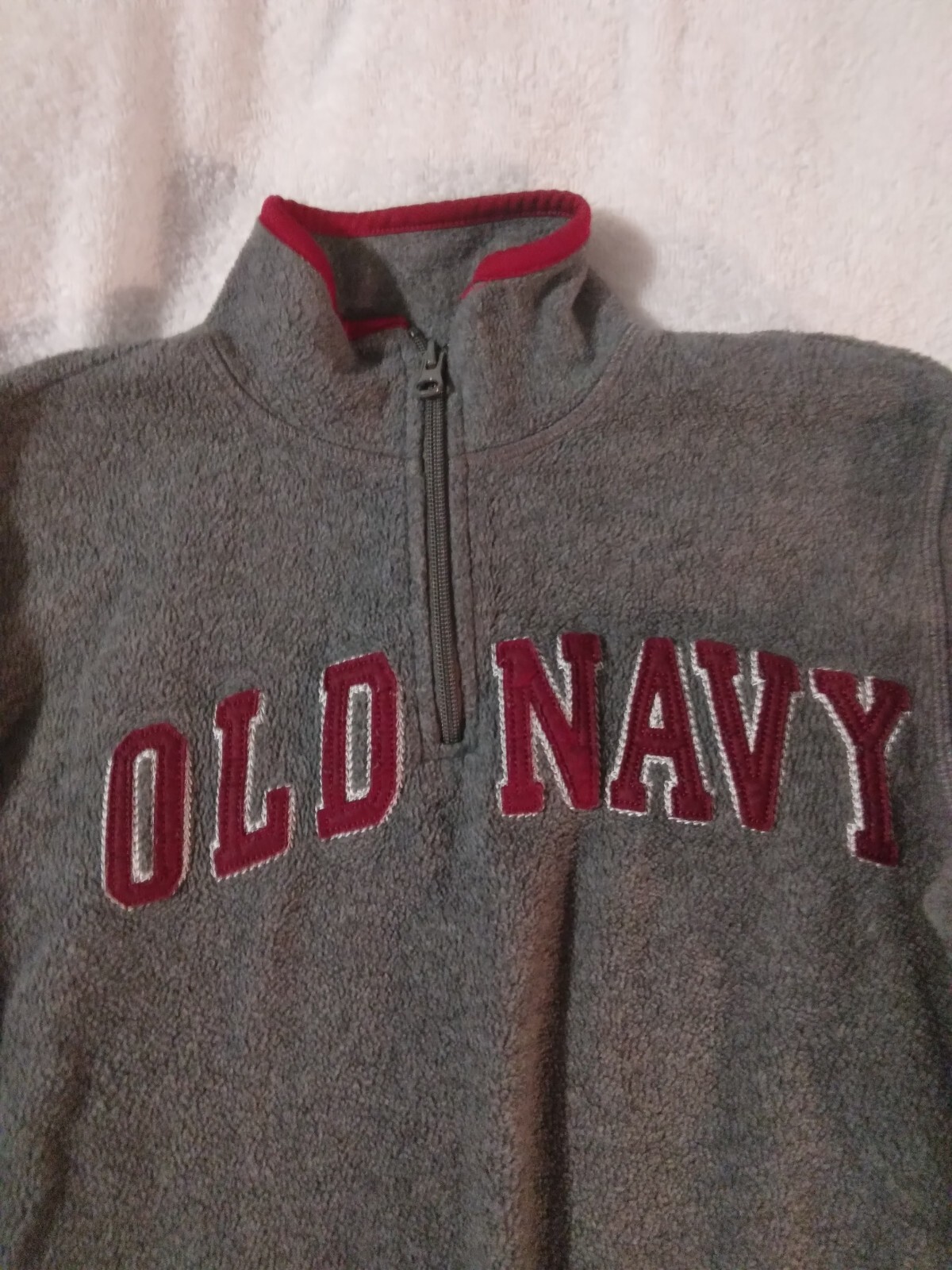 Boys M (8) Old Navy Gray u0026 Red Pullover Sweater - The ICT University