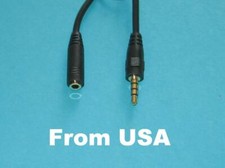 3" 3.5mm TRS Female Microphone Adapter Cable to TRRS Male for iPad/Smartphones