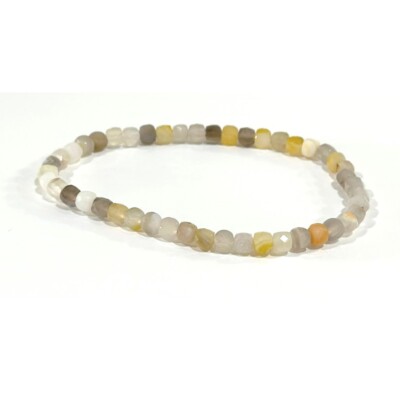 Echtes Kristall Edelstein Armband Naturstein Chakra Perle Angst Geschenk UK Unisex