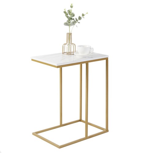 Modern Real Sintered Stone Nesting Tables Marble/ Wooden Sofa Coffee End Table - Picture 50 of 59