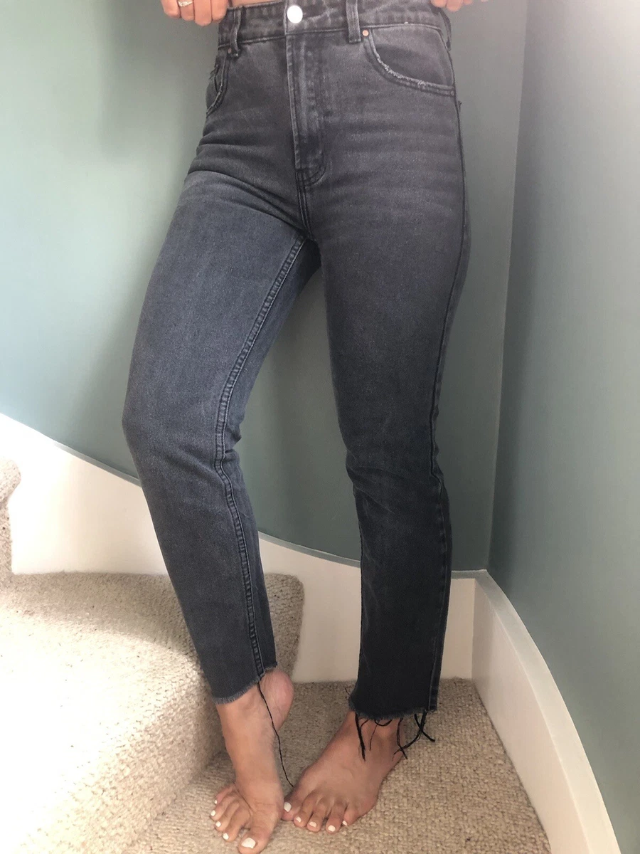 DENIM CO Primark Mid Rise Straight Leg Jeans Sz 10 Grey Denim W28 L26 Women s