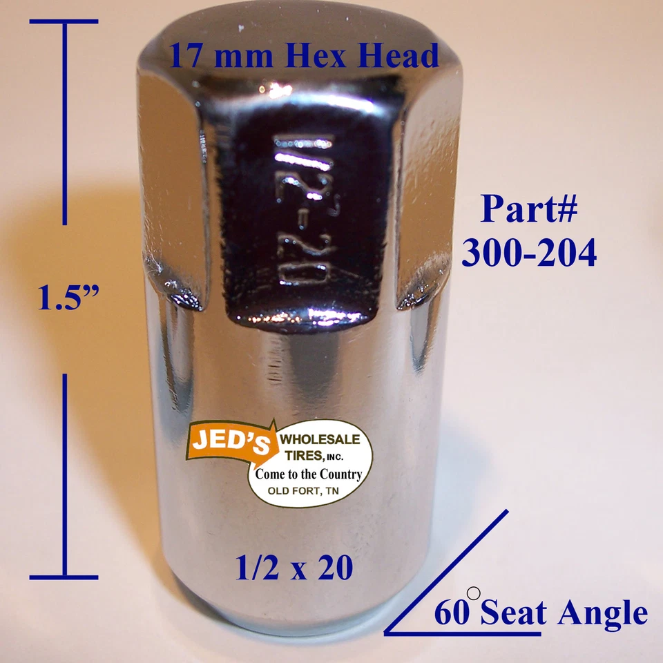 GOLF CART LUG NUT VALVE STEM KIT 1/2x20 for EZ-GO Club Car Harley + many more - Image 2 of 4