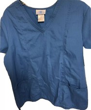 SB Scrubs Medical Scrub Top Size Large Teal Nursing Hospital Vet Dental Uniform