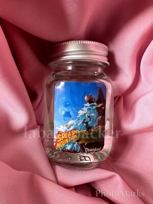 Disneyland SPLASH MOUNTAIN Mini Mason Jar Water   LAST DAY 5/30/23 FREE STICKER