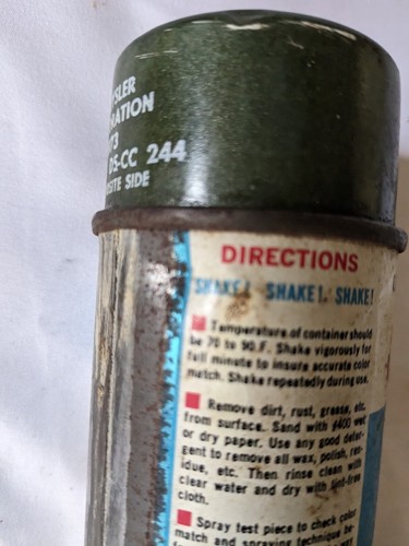 1973 Dupli-Color Chrysler Plymouth Impala Forest Green /Dodge Dark Green - Picture 6 of 11
