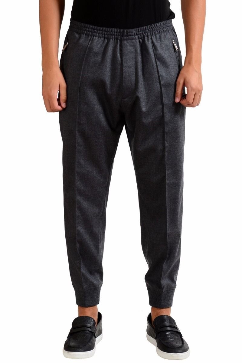 Dsquared2 Men's Gray Wool Stretch Casual Pants Size 28 32 34 36 | eBay