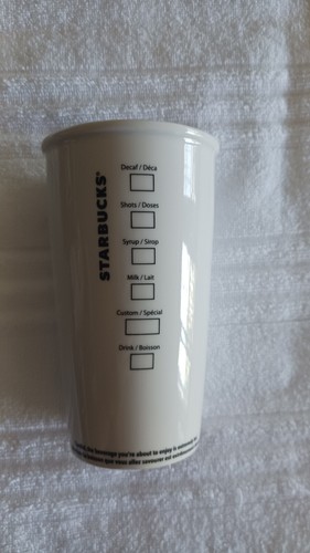 Taza de café Starbucks 12 oz taza de viaje de cerámica sirena vaso 2014 - Imagen 10 de 10