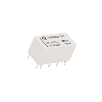HFD2/005-S-L2 Relais: elektromagnetisch DPDT USpule : 5VDC 1A/125VAC 3A HONGFA R